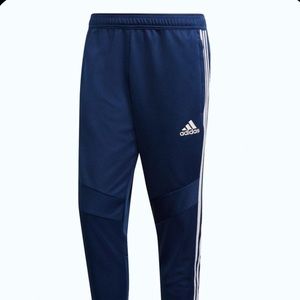 Navy Blue Adidas Striped Joggers